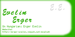 evelin erger business card